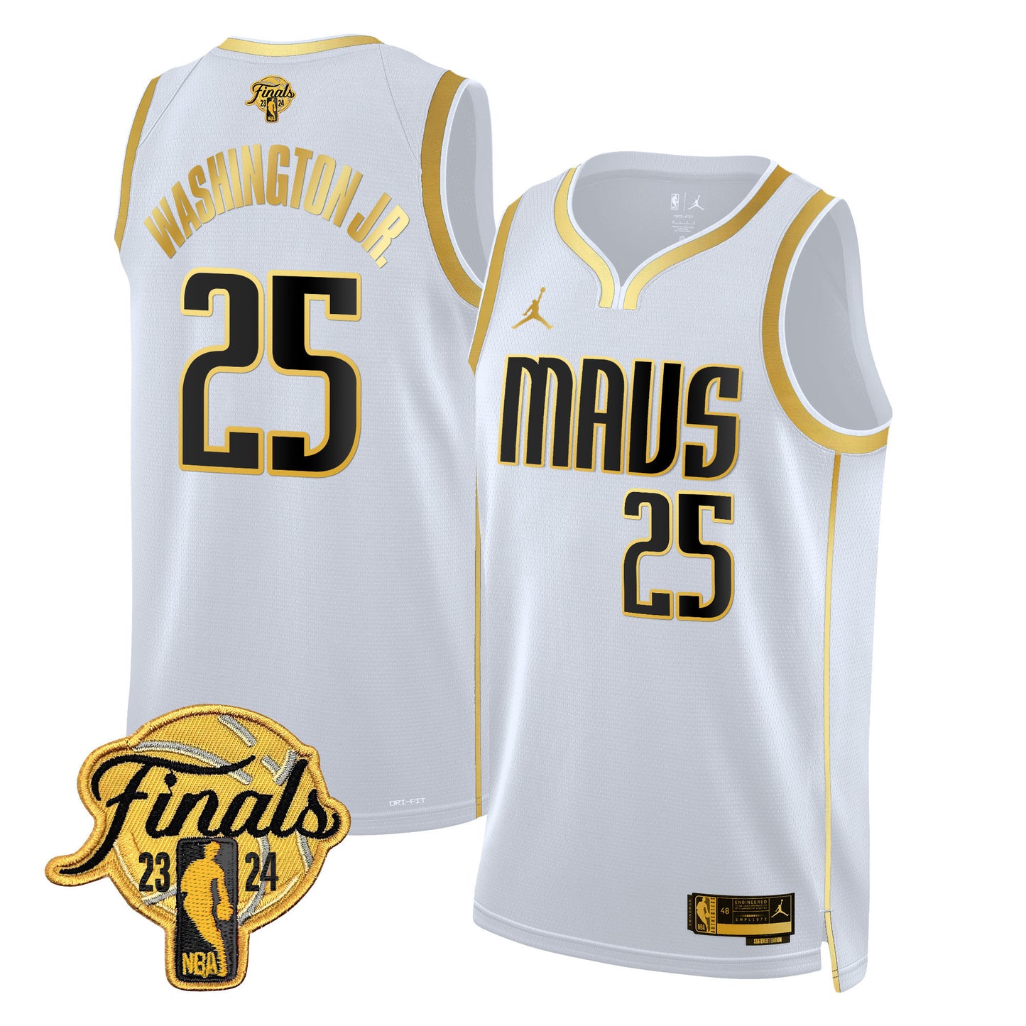 Mavericks 2024 Finals Patch Swingman Jersey - All Stitched