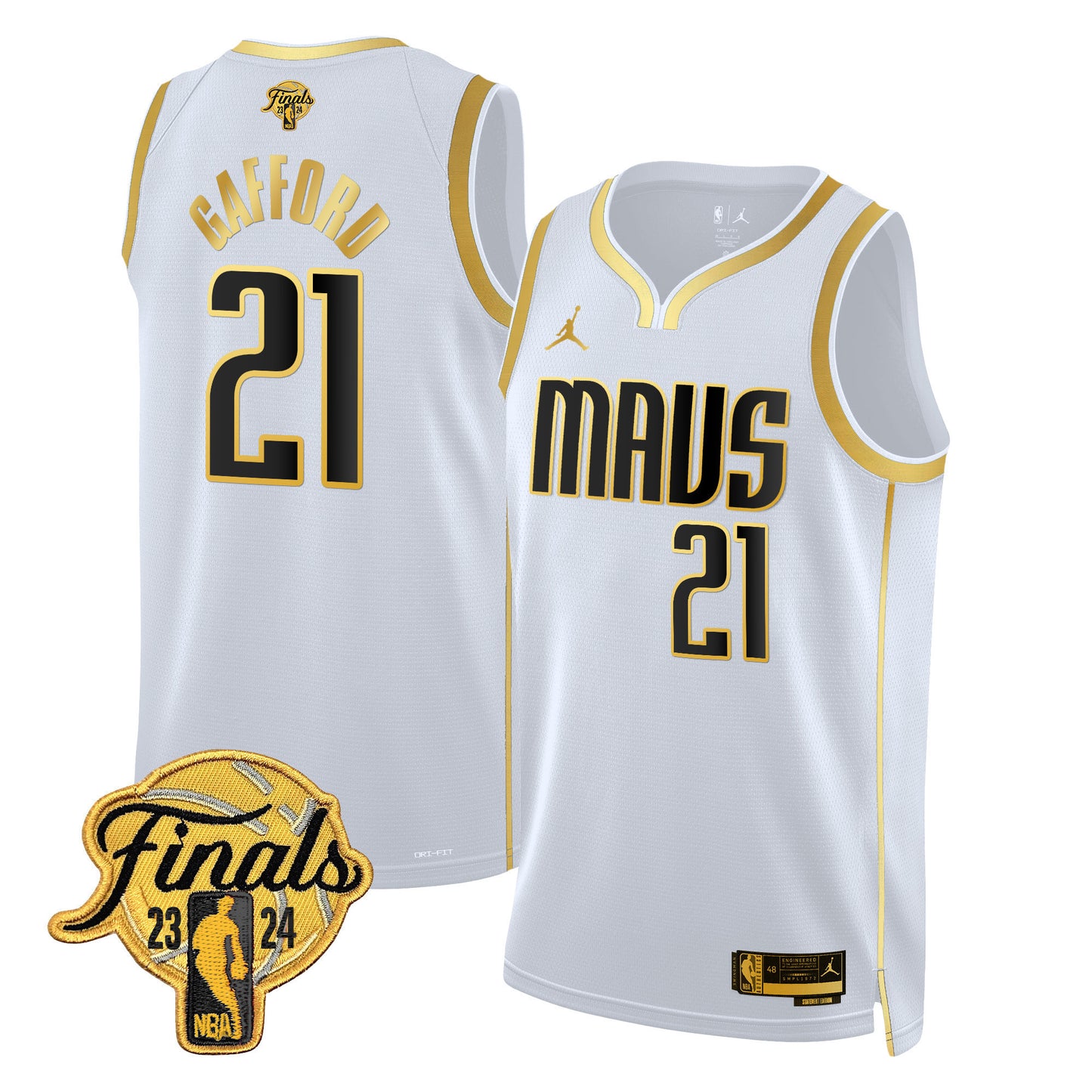 Mavericks 2024 Finals Patch Swingman Jersey - All Stitched