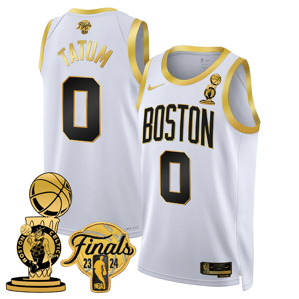 Celtics 2023-24 World Champions Jersey - All Stitched