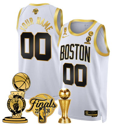 Celtics 2023-24 World Champions Custom Jersey - All Stitched