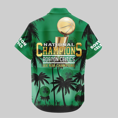 Celtics Hawaiian Shirt - Finals 2023-24 World Champions CT002