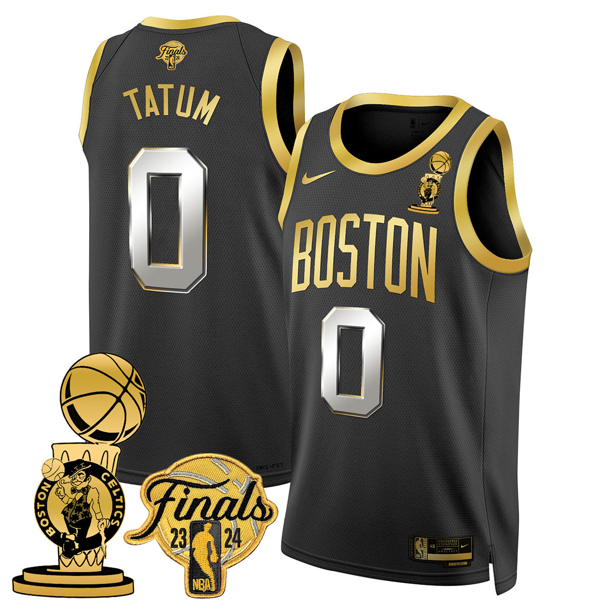 Celtics 2023-24 World Champions Jersey - All Stitched