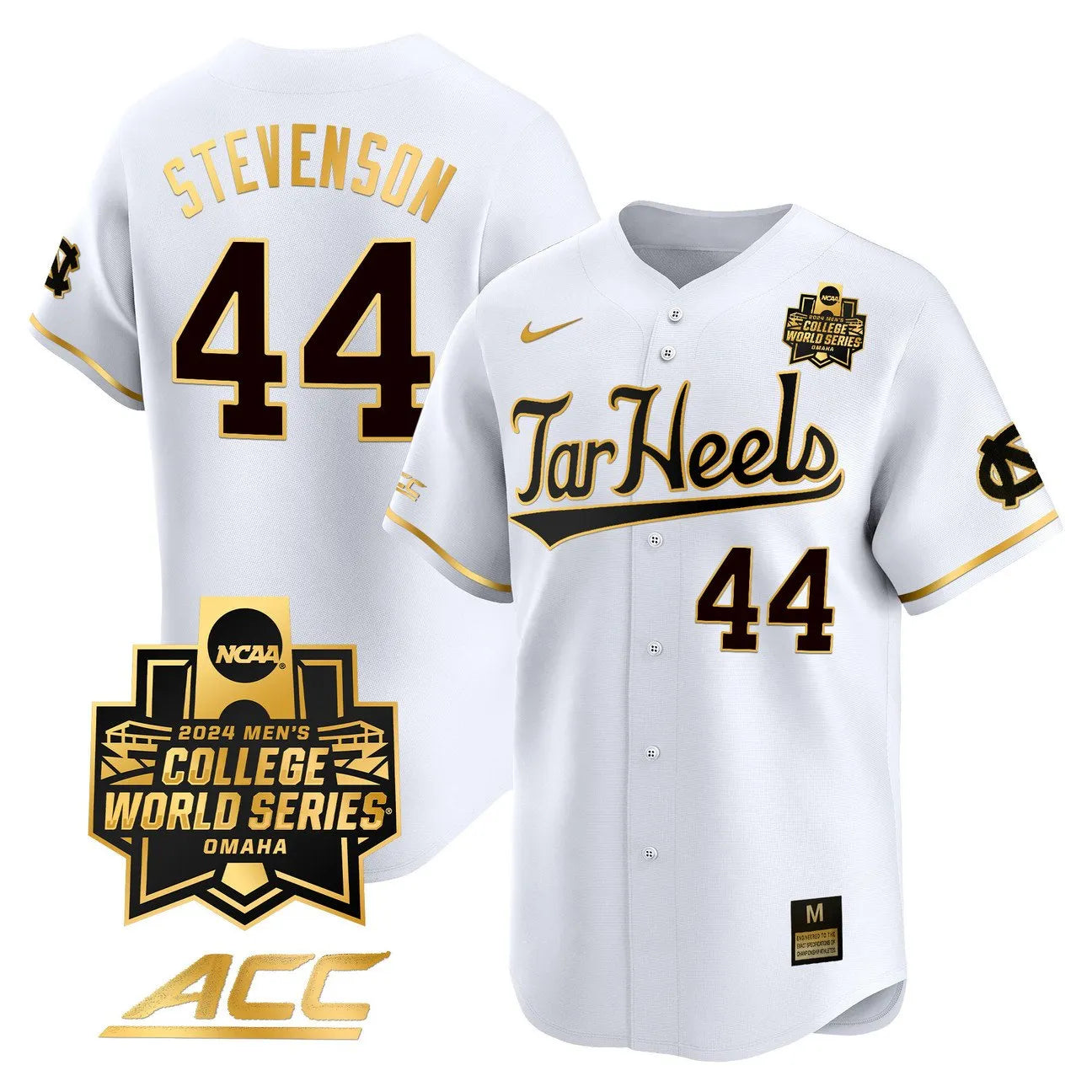 North Carolina Tar Heels 2024 College World Series Vapor Premier Limited Jersey - All Stitched