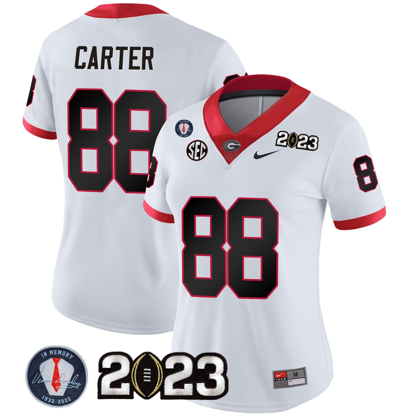 Women's Georgia Bulldogs 2023 Champions Jersey - All Stitched