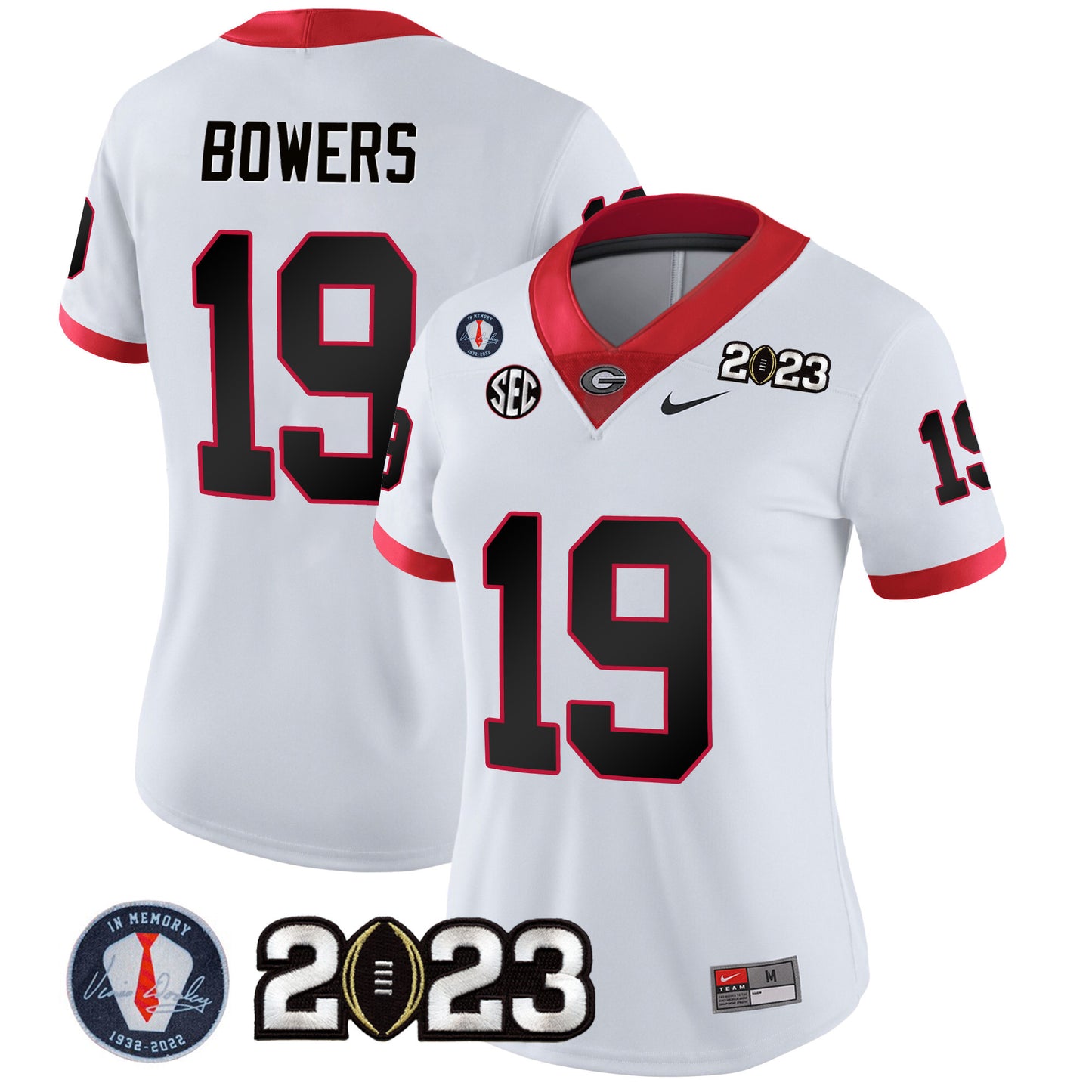 Women's Georgia Bulldogs 2023 Champions Jersey - All Stitched