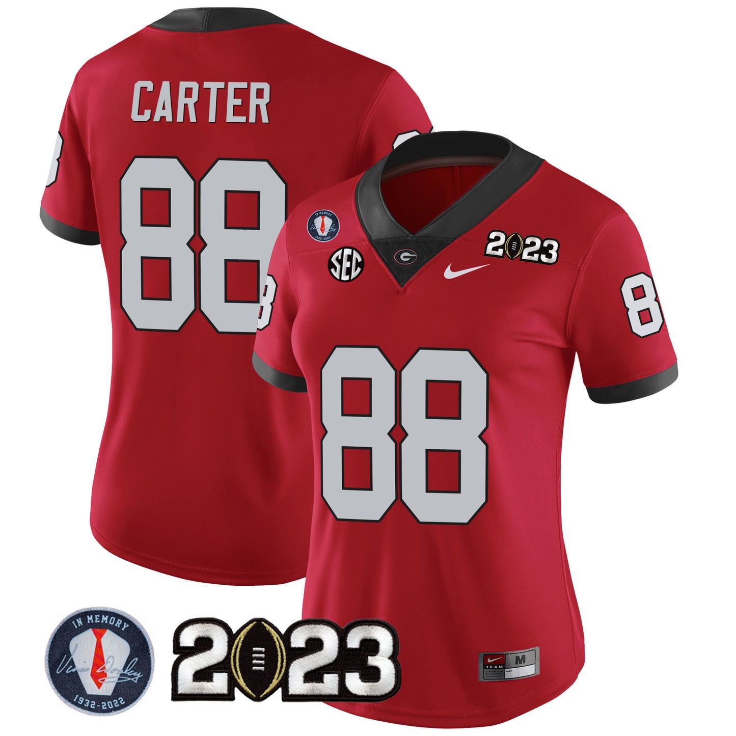 Women's Georgia Bulldogs 2023 Champions Jersey - All Stitched