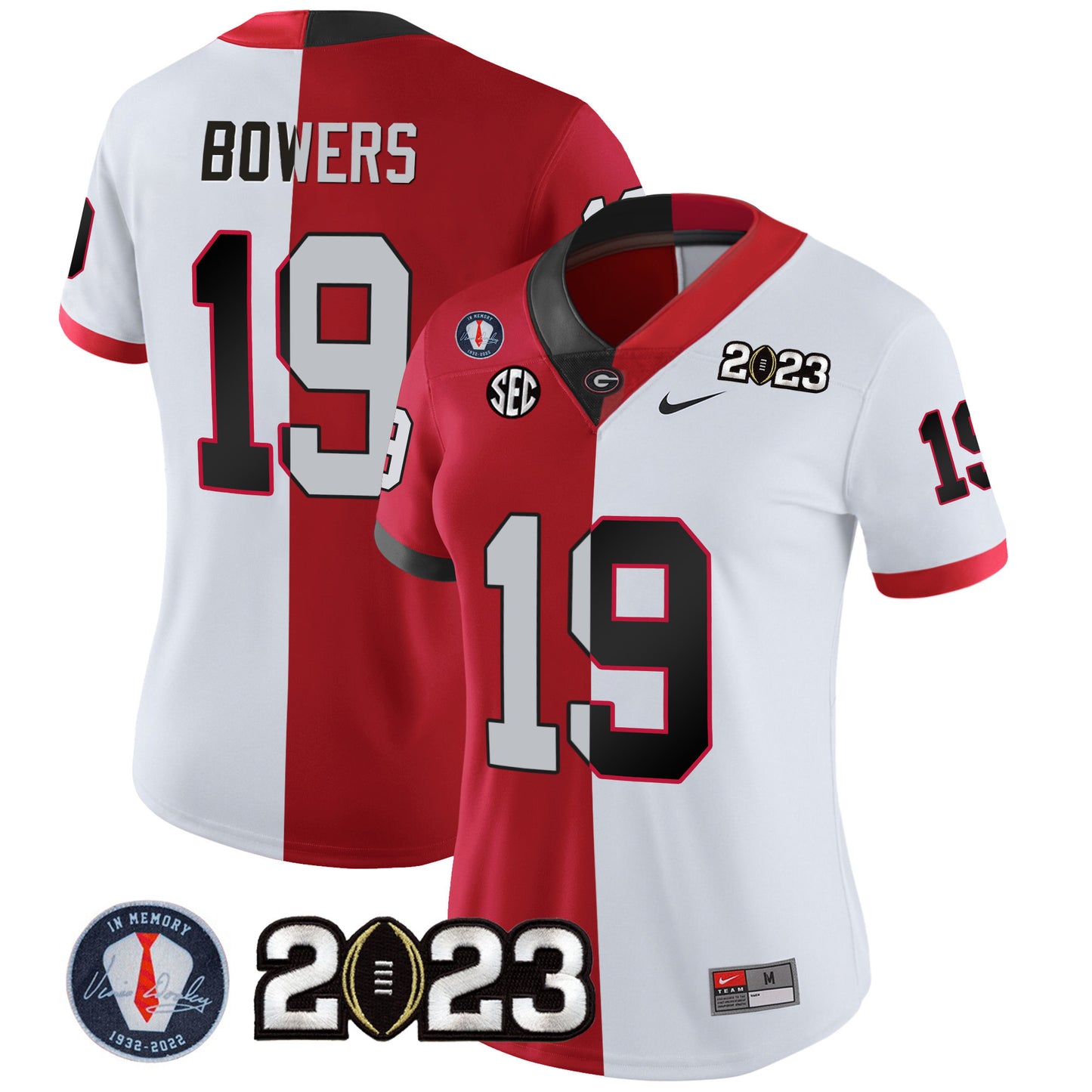 Women's Georgia Bulldogs 2023 Champions Jersey - All Stitched