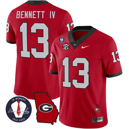 Georgia Bulldogs 2023 Vapor Jersey - Georgia Map - All Stitched