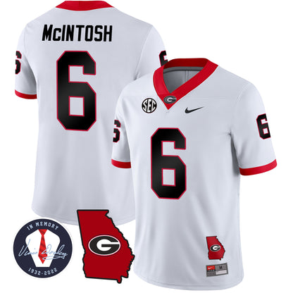 Georgia Bulldogs 2023 Vapor Jersey V2 - Georgia Map - All Stitched