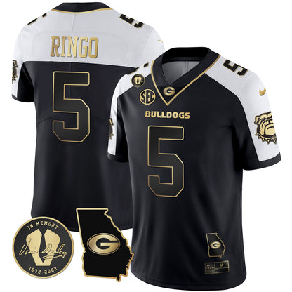 Georgia Bulldogs 2023 Vapor Jersey V2 - Georgia Map - All Stitched