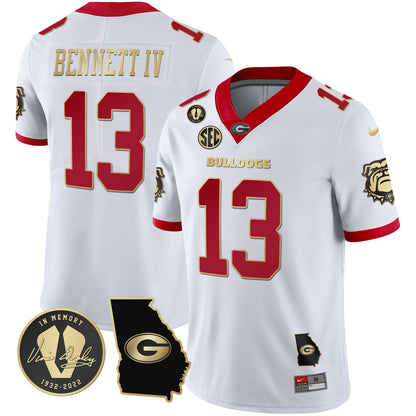 Georgia Bulldogs 2023 Vapor Jersey - Georgia Map - All Stitched