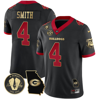 Georgia Bulldogs 2023 Vapor Jersey V2 - Georgia Map - All Stitched