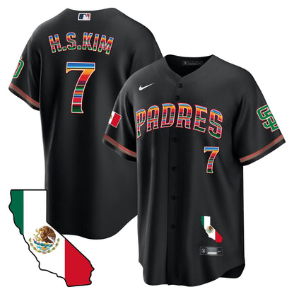 Padres California Map Cool Base Jersey - All Stitched