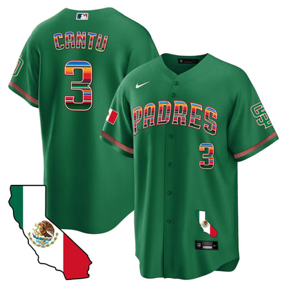Padres California Map Cool Base Jersey - All Stitched