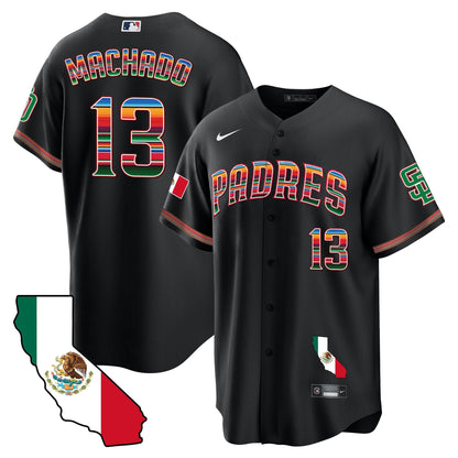 Padres California Map Cool Base Jersey - All Stitched
