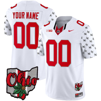 Ohio State Buckeyes 2023 Gray Alternate Custom Jersey V2 - Stitched