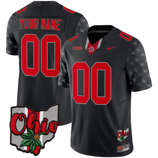 Ohio State Buckeyes 2023 Gray Alternate Custom Jersey V2 - Stitched