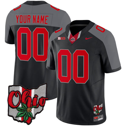 Ohio State Buckeyes 2023 Gray Alternate Custom Jersey V2 - Stitched