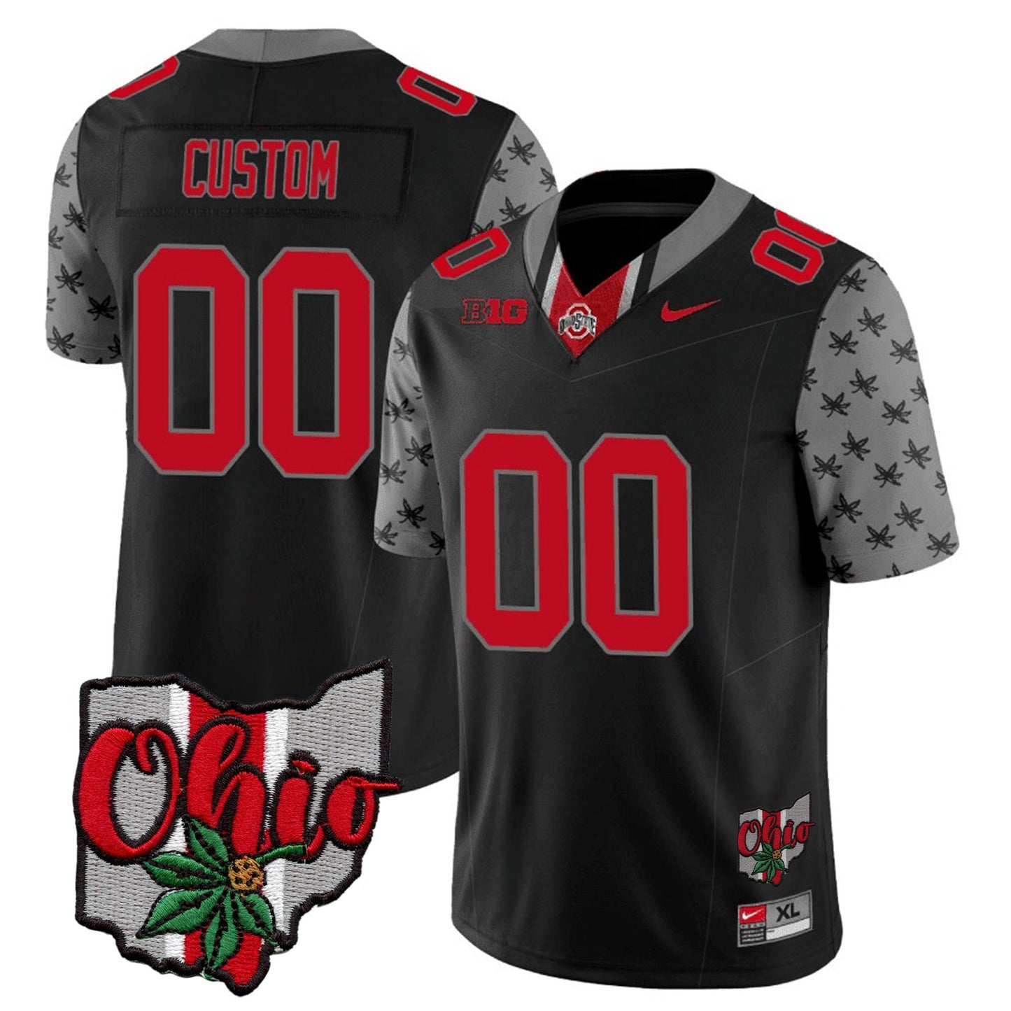 Ohio State Buckeyes 2023 Gray Alternate Custom Jersey V2 - Stitched