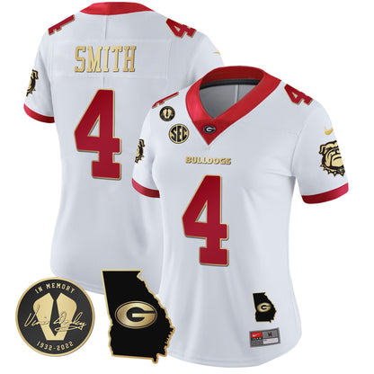 Women's Georgia Bulldogs 2023 Vapor Jersey - Georgia Map - All Stitched