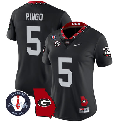 Women's Georgia Bulldogs 2023 Vapor Jersey - Georgia Map - All Stitched