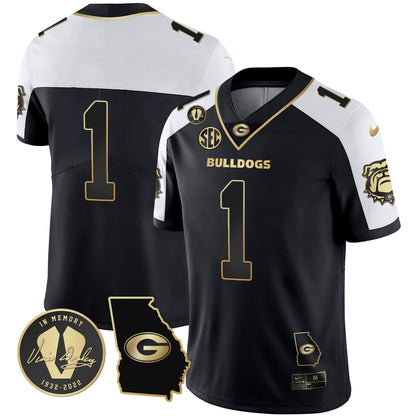 Georgia Bulldogs 2023 Vapor Jersey - Georgia Map - All Stitched