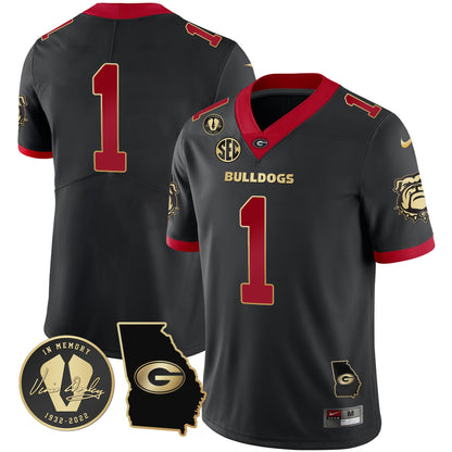 Georgia Bulldogs 2023 Vapor Jersey - Georgia Map - All Stitched