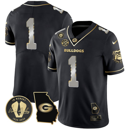 Georgia Bulldogs 2023 Vapor Jersey - Georgia Map - All Stitched