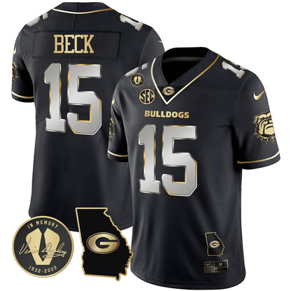 Georgia Bulldogs 2023 Vapor Jersey - Georgia Map - All Stitched