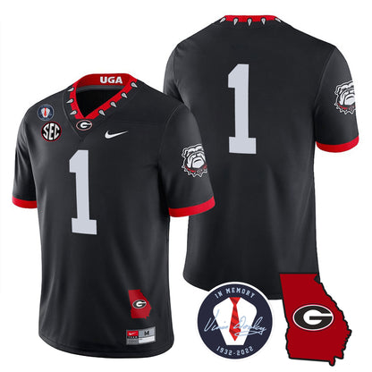 Georgia Bulldogs 2023 Vapor Jersey - Georgia Map - All Stitched