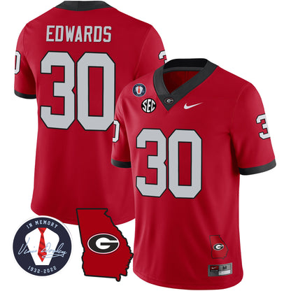 Georgia Bulldogs 2023 Vapor Jersey - Georgia Map - All Stitched