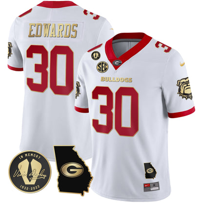 Georgia Bulldogs 2023 Vapor Jersey - Georgia Map - All Stitched