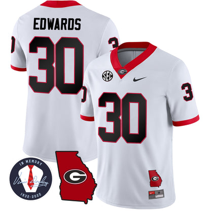 Georgia Bulldogs 2023 Vapor Jersey - Georgia Map - All Stitched