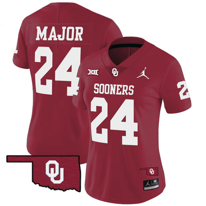 Women's Oklahoma Sooners Vapor Limited Jersey - All Stitched