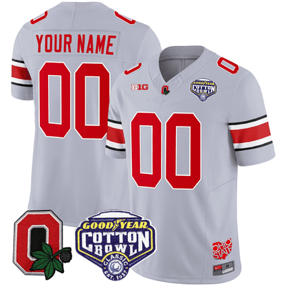 Ohio State Buckeyes Good Year Cotton Bowl Patch Custom Jersey - All Stitched