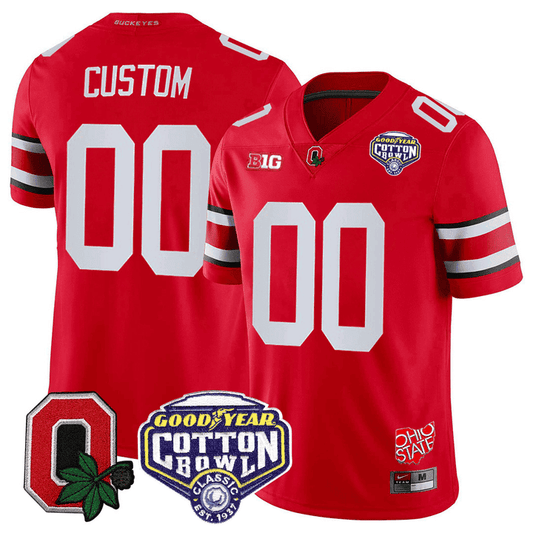 Ohio State Buckeyes Good Year Cotton Bowl Patch Custom Jersey - All Stitched