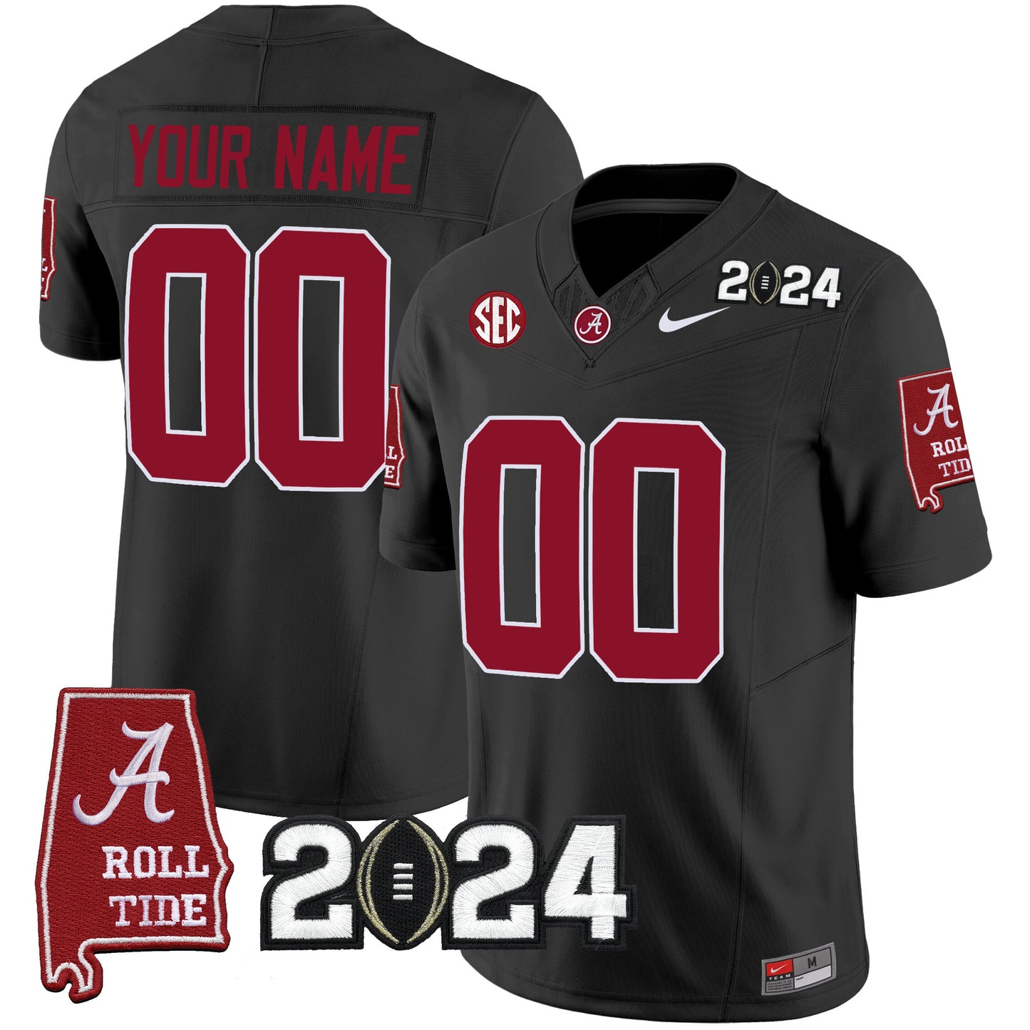 Alabama Crimson Tide 2024 Vapor Limited Custom Jersey - All Stitched