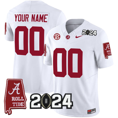 Alabama Crimson Tide 2024 Vapor Limited Custom Jersey - All Stitched