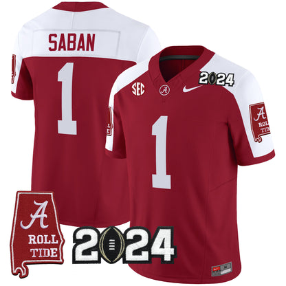 Alabama Crimson Tide 2024 Vapor Limited Jersey - All Stitched