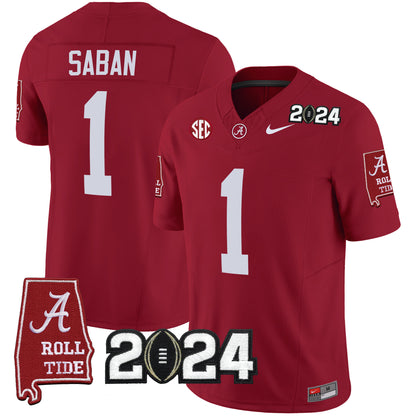 Alabama Crimson Tide 2024 Vapor Limited Jersey - All Stitched