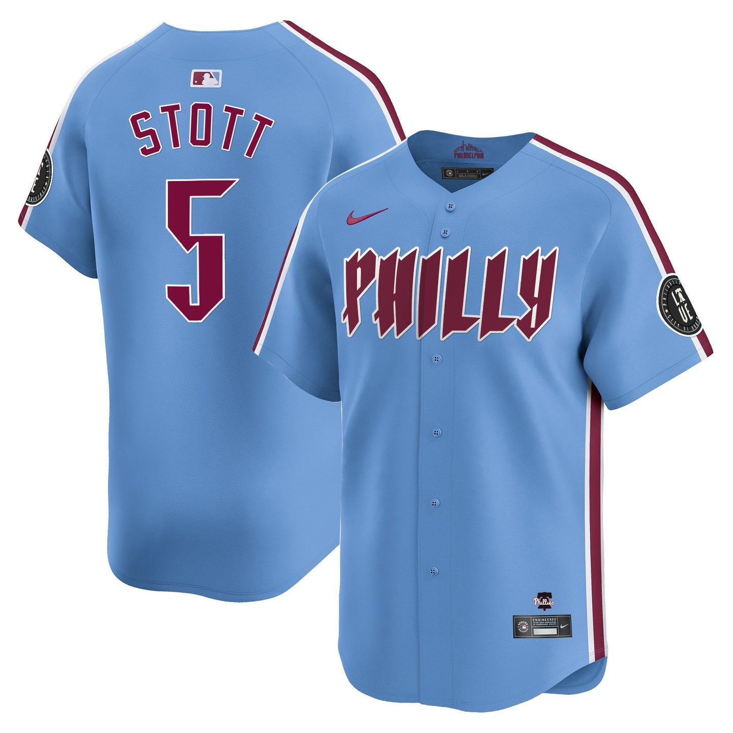 Phillies 2024 City Connect Vapor Premier Limited Jersey TLA - All Stitched