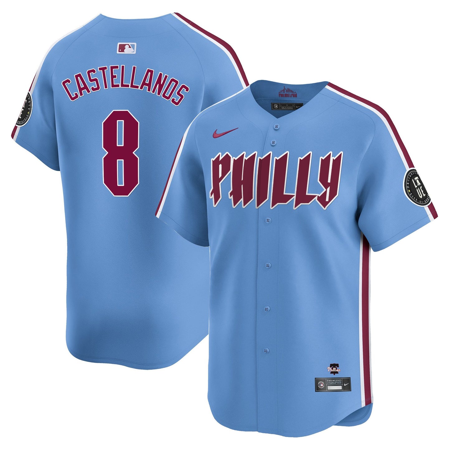 Phillies 2024 City Connect Vapor Premier Limited Jersey TLA - All Stitched