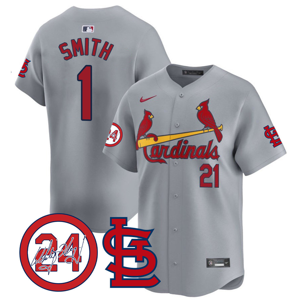 Whitey Herzog Cardinals 2024 Jersey - All Stitched