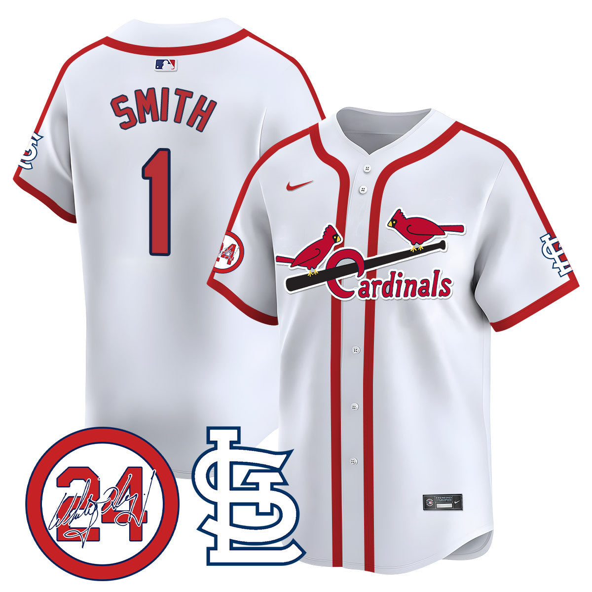 Whitey Herzog Cardinals 2024 Jersey - All Stitched