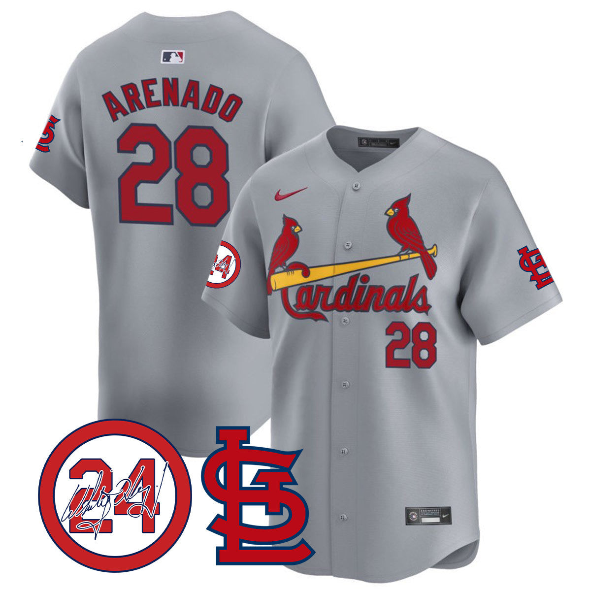 Whitey Herzog Cardinals 2024 Jersey - All Stitched