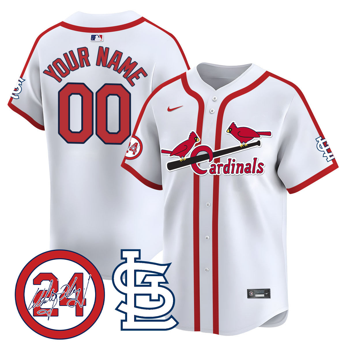 Cardinals 2024 Custom Jersey TLA - All Stitched