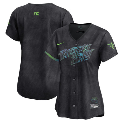 Women's Rays 2024 City Connect Vapor Premier Limited Jersey - Charcoal - All Stitched