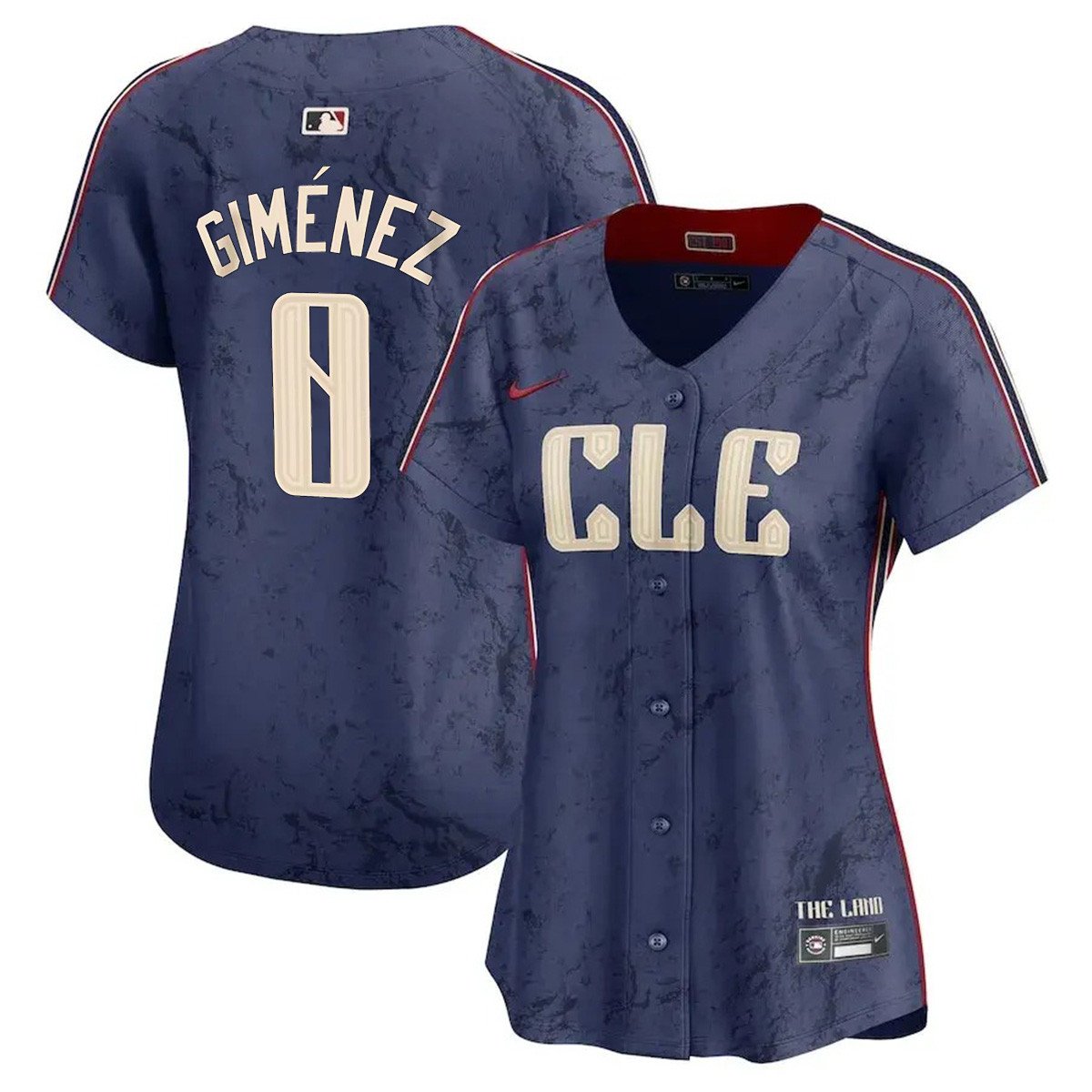 Women Cleveland Guardians Navy 2024 City Connect Limited Jersey TLA - Stitched