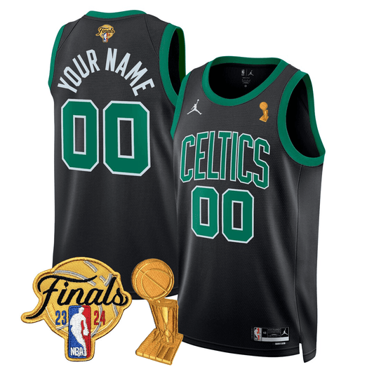 Custom Celtics Jersey - 2024 Final + Trophy Patch