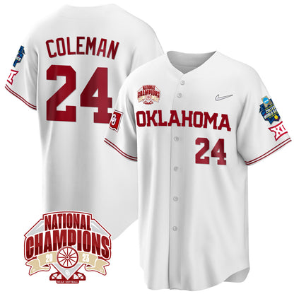Oklahoma 2023 NCAA Softball Women's College World Series Champions Vapor Premier Limited Jersey - All Stitched